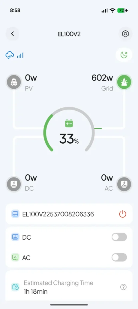 Aplikácia pre BLUETTI Elite 100 V2