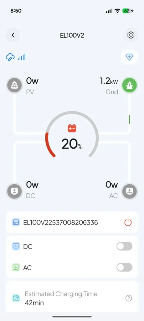 Aplikácia pre BLUETTI Elite 100 V2