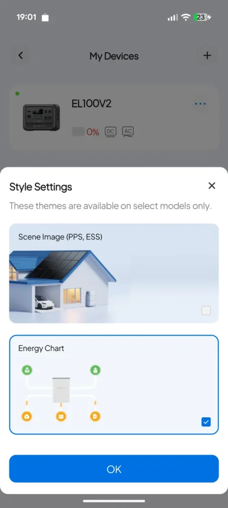 Aplikácia pre BLUETTI Elite 100 V2