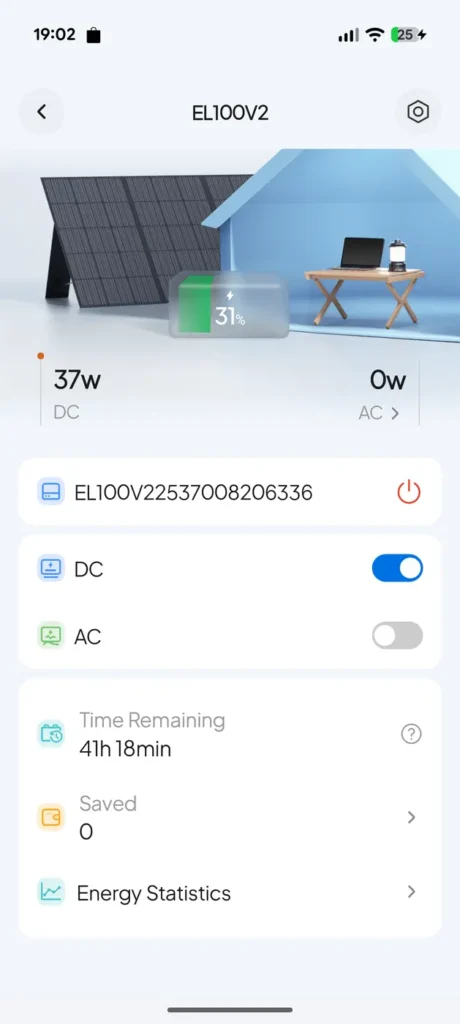 Aplikácia pre BLUETTI Elite 100 V2