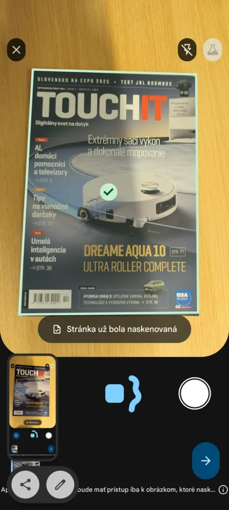 Android dostal nový skener dokumentov od Googlu