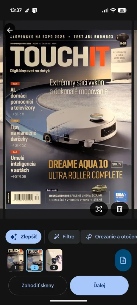 Android dostal nový skener dokumentov od Googlu