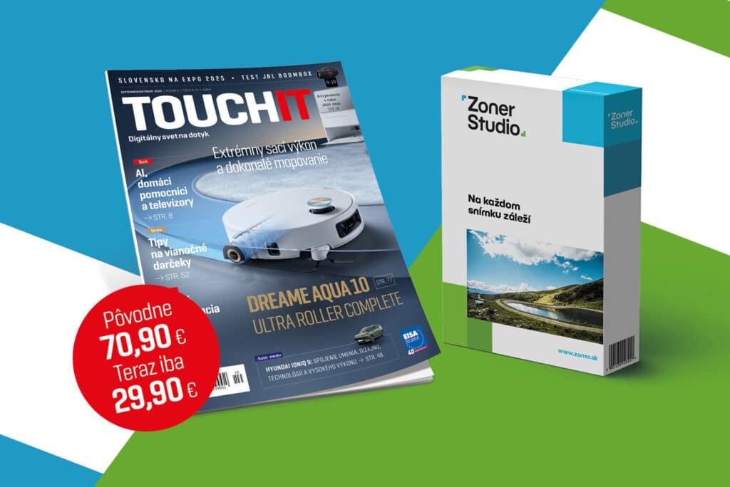 Ročné predplatné TOUCHIT s programom ZONER STUDIO