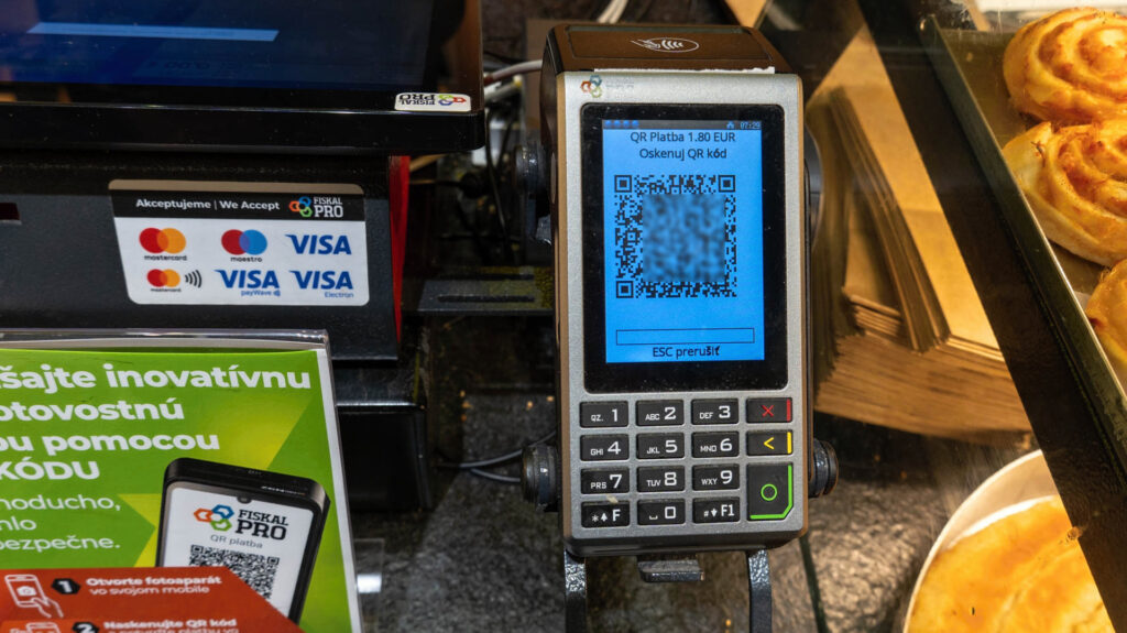 Zobrazená QR kód naštartuje službu payme.sk