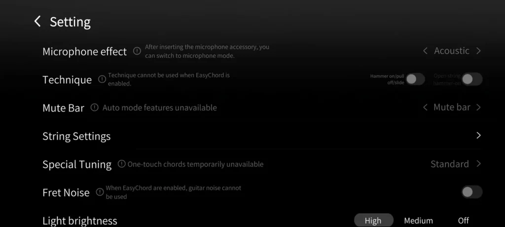 AeroBand Guitar: Aplikácia pre Android