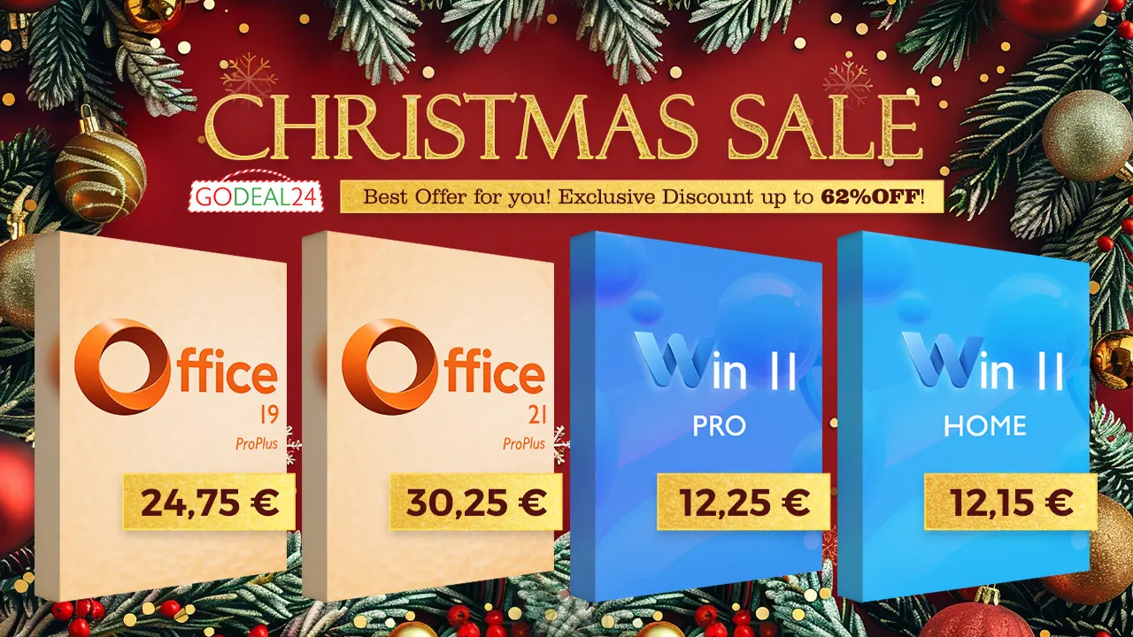 Časovo obmedzený vianočný výpredaj: Doživotný Windows 11 za 12,25 € a MS Office 2021 za 30,25 € — nenechajte si to ujsť!