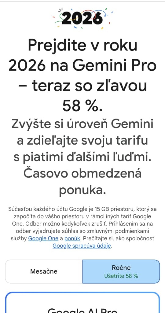 google gemini zlava