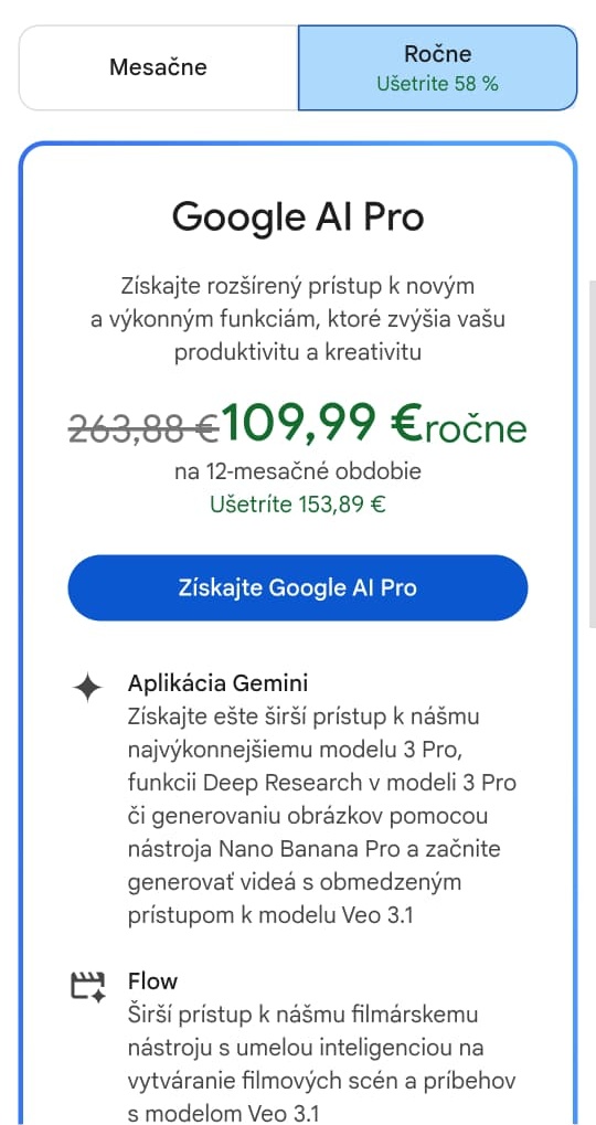 google gemini zlava