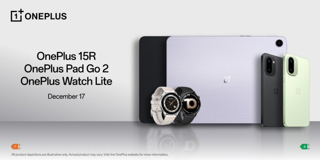 OnePlus 15R, Pad Go 2 a Watch Lite