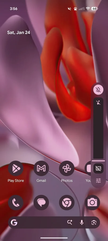 Android 17 s efektom Liquid Glass