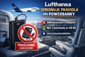 Skupina Lufthansa sprísňuje pravidlá pre powerbanky. Počas letu ich už nepoužijete