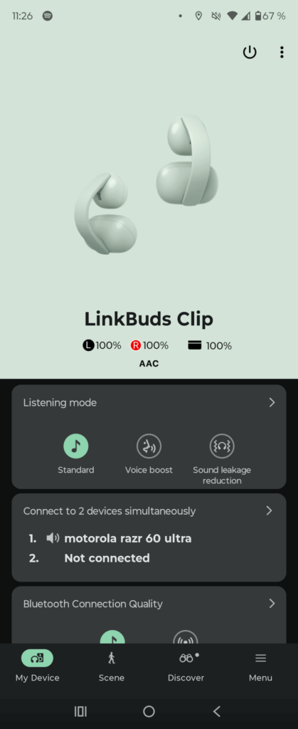 Sony SoundConnect app linkbuds clip app
