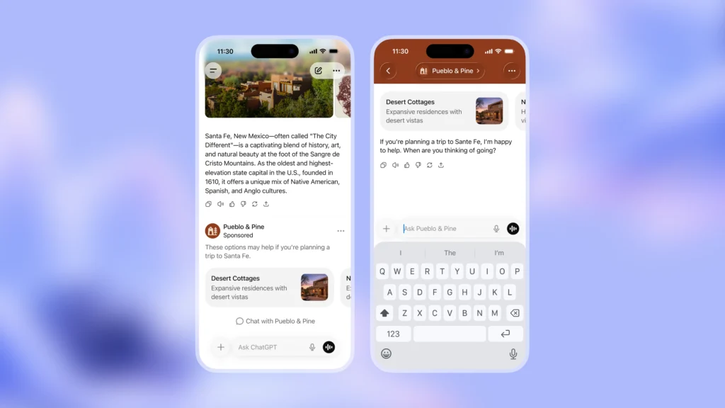 chatgpt reklamy ukazka