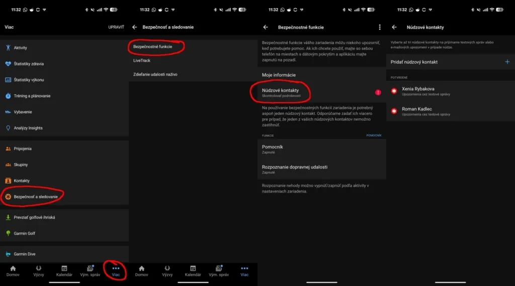 Nastavenie funkcie Rozpoznanie dopravnej udalosti v aplikácii Garmin Connect
