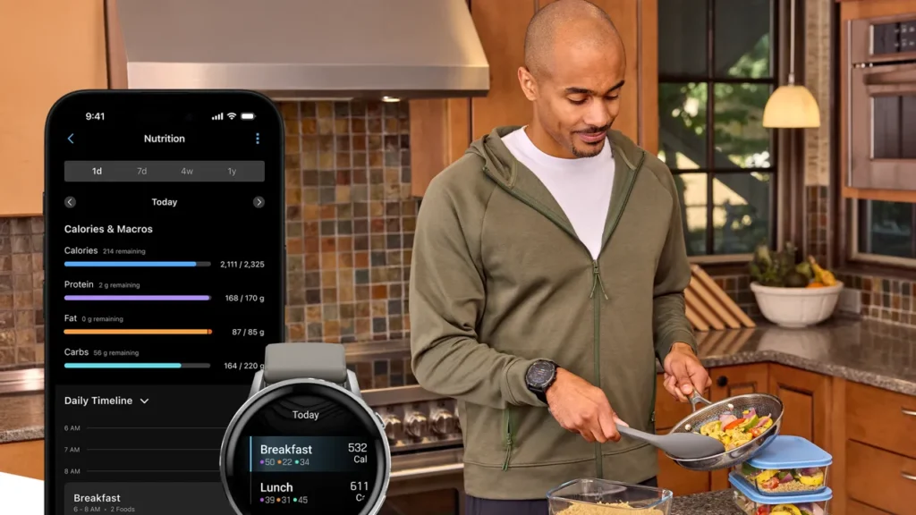 Garmin pridal novú funkciu na počítanie kalórií a sledovanie výživy
