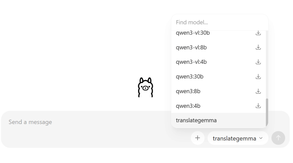 ollama TranslateGemma