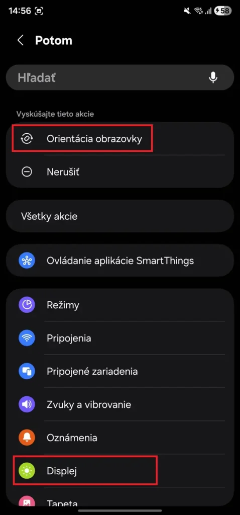 Komplexné nastavenie otáčania obrazovky Galaxy smartfónov cez Rutiny