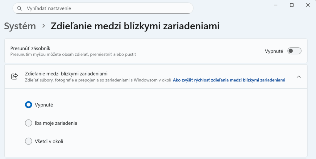 windows 11 zdielanie