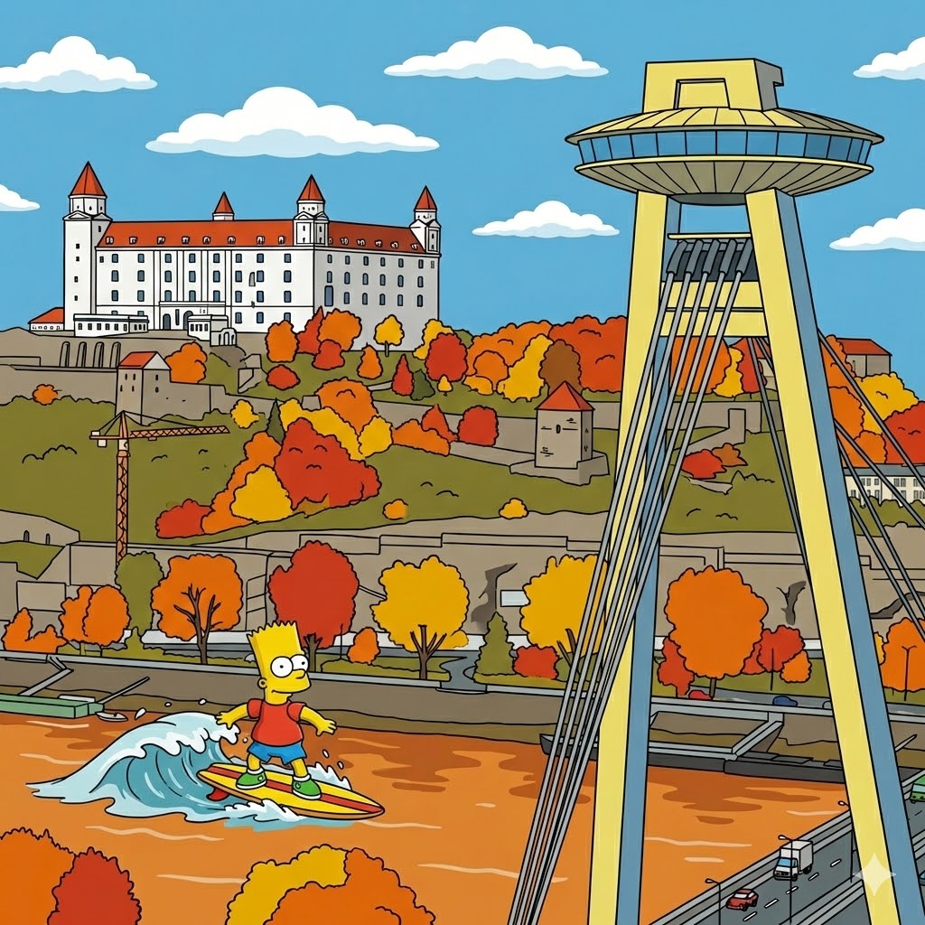 Bratislava simpsonovci bart gemini AI