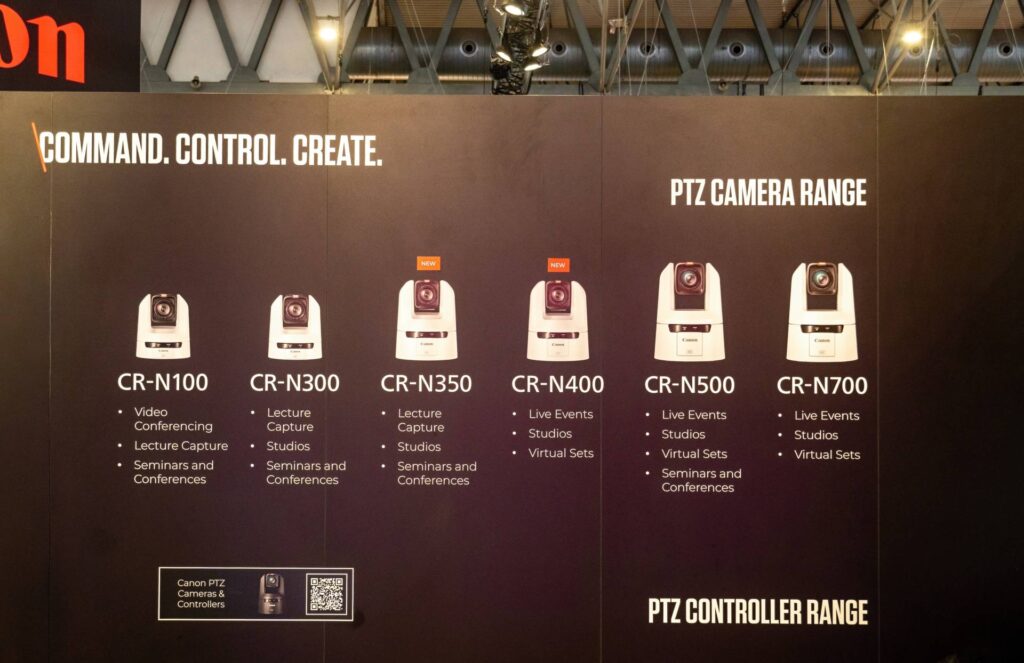 Sortiment PTZ kamier od Canonu