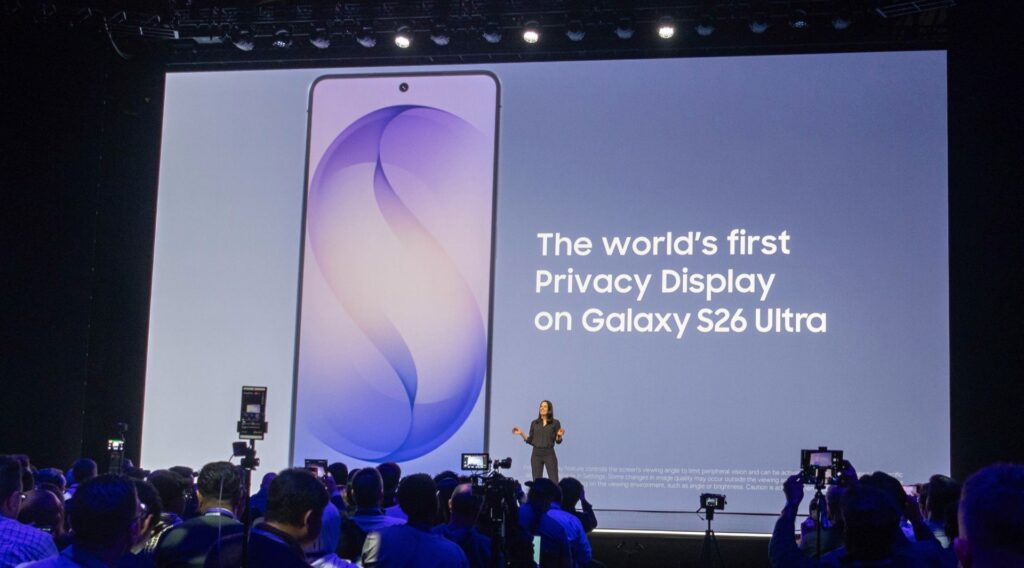 Hlavné hardvérové vylepšenie Galaxy S26 Ultra: Privacy Display