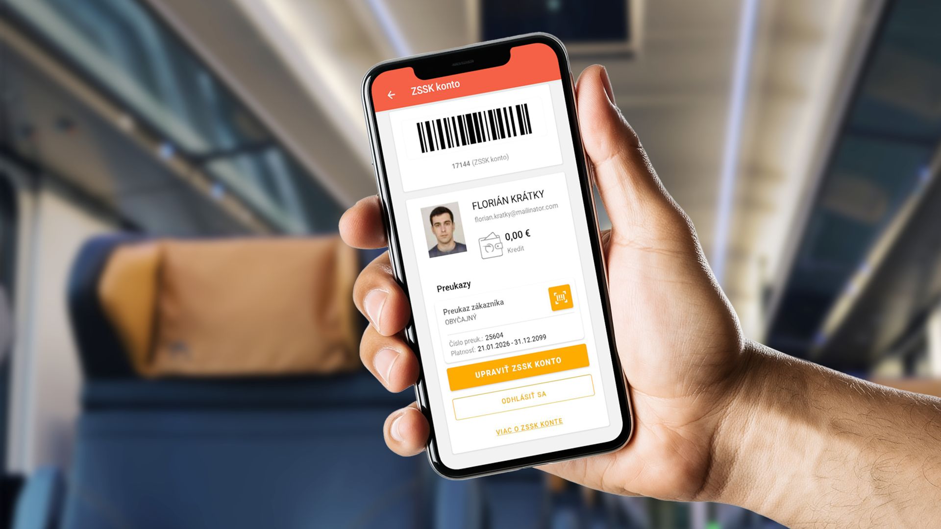 Zľavový preukaz ZSSK po novom nájdete aj v aplikácii IDeme vlakom