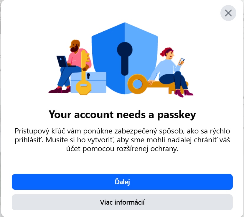 facebook passkey