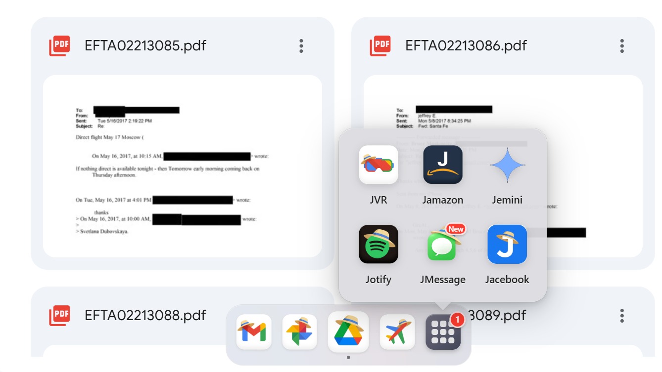 Spisy Jeffreyho Epsteina si prečítate ako poštu na Gmaili