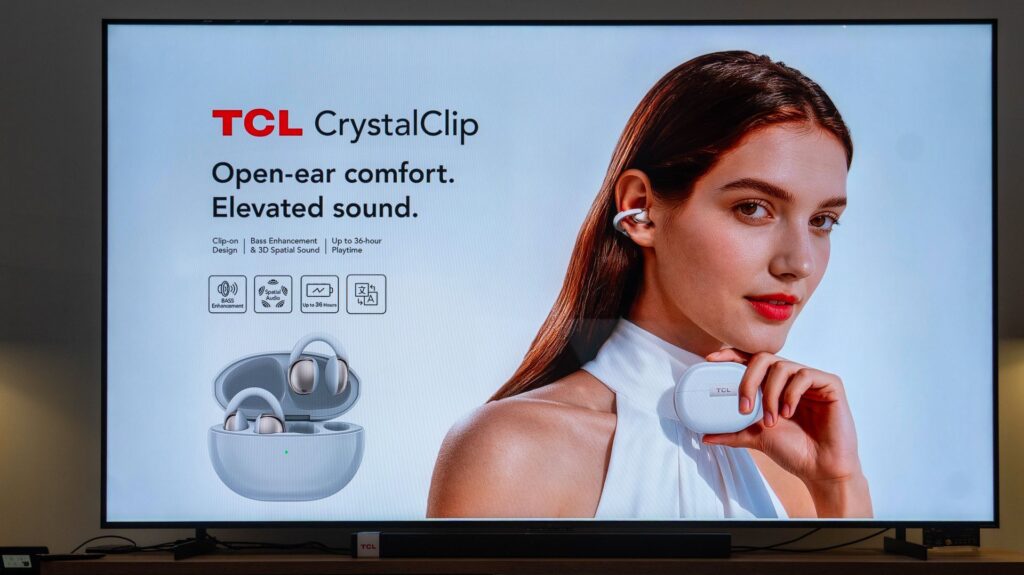 TCL Crystal Clip slúchadlá s otvoreným dizajnom