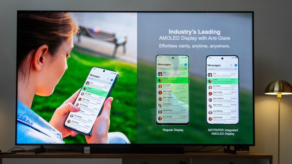 NXTPAPER+AMOLED displej neodráža vonkajšie svetlo