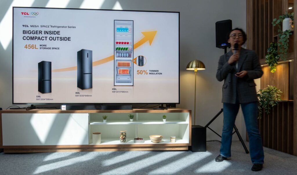 Zväčšenie vnútorných rozmerov chladničiek TCL