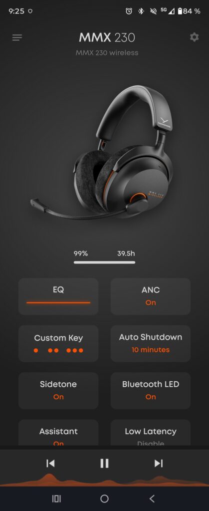 Beyerdynamic MMX 230 Wireless app