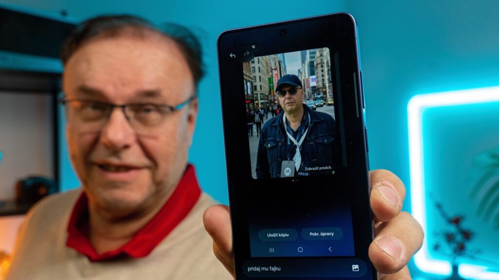 Úprava fotky pomocou prostriedkov umelej inteligencie