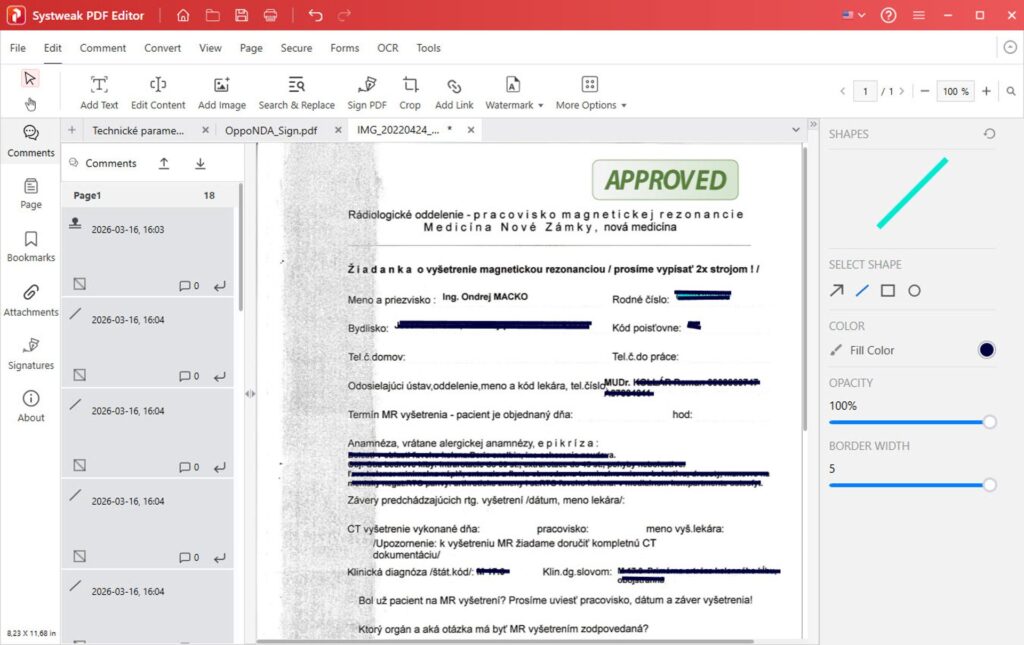Takto môžete naskenovať papierové dokumenty, vyčierniť niektoré časti a pridať aj pečiatky