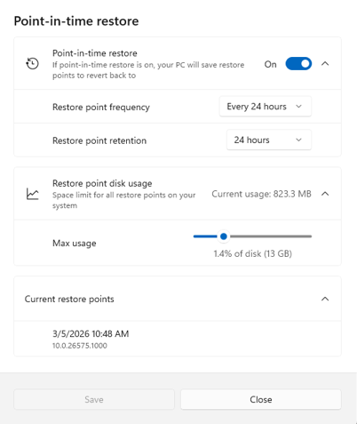 Windows 11 6Point-in-time-restore-settings-pop-up-002