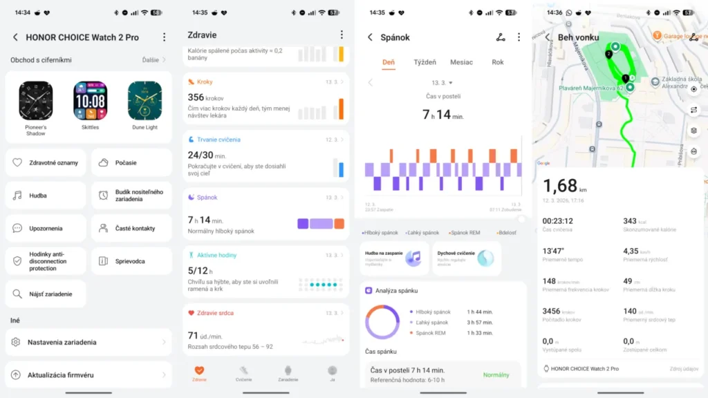 Aplikácia Honor Zdravie