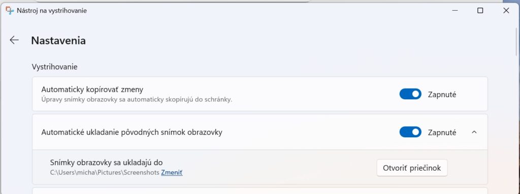 nastroj na vystrihovanie win 11