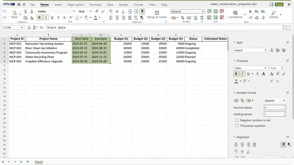 office eu-spreadsheet