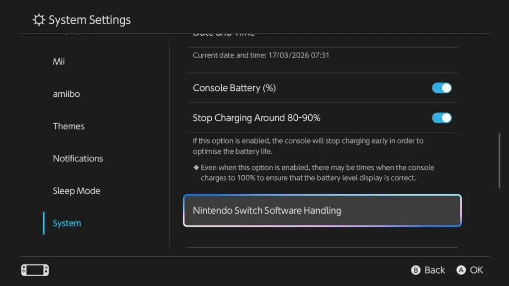 Switch 2 dostal novú funkciu Handheld Mode Boost