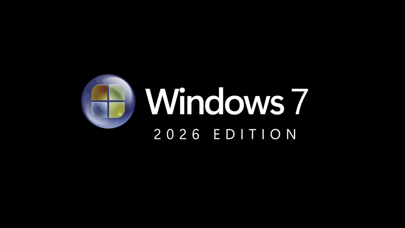 Windows 7 2026: Fikcia novej edície vyzerá ako zo skla