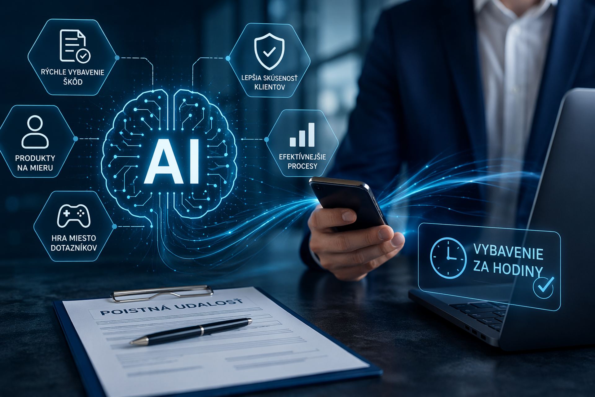 Umelá inteligencia mení poisťovníctvo: poistné udalosti vybavíte za hodiny, nie týždne
