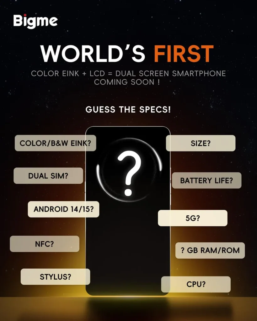 Bigme dual smartphone