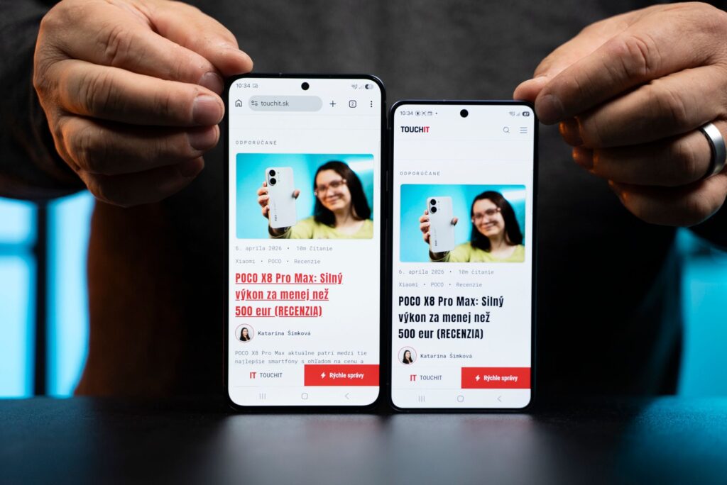Galaxy A57 vľavo a Galaxy S26 vpravo