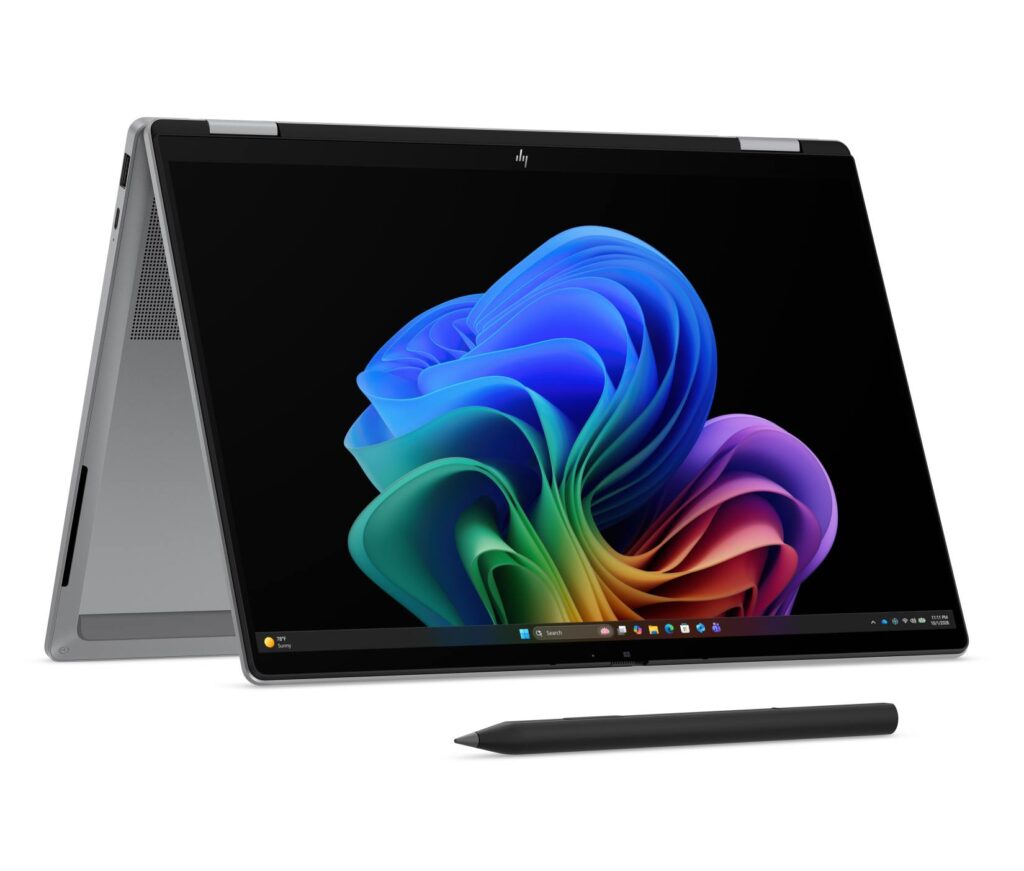 HP OmniBook X Flip 14_NB_MeteorSilver_Tent