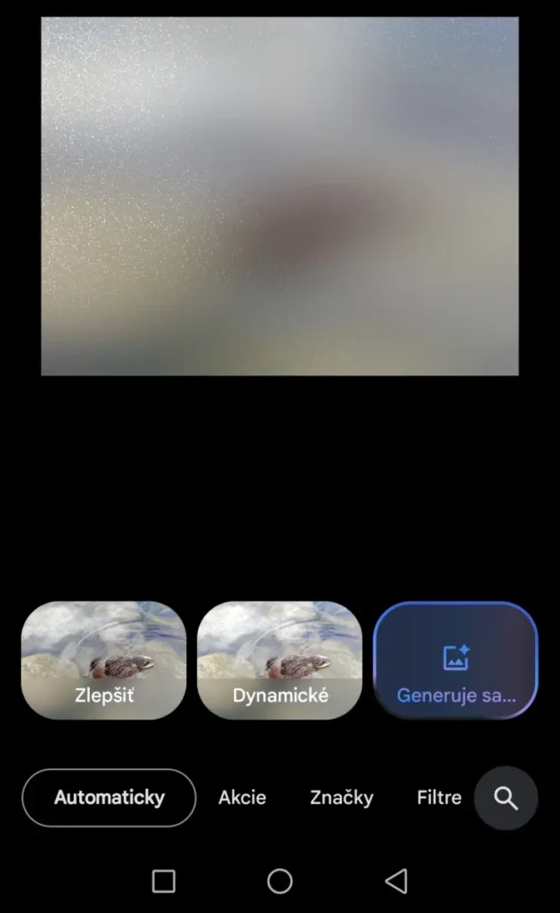 google fotky AI uprava