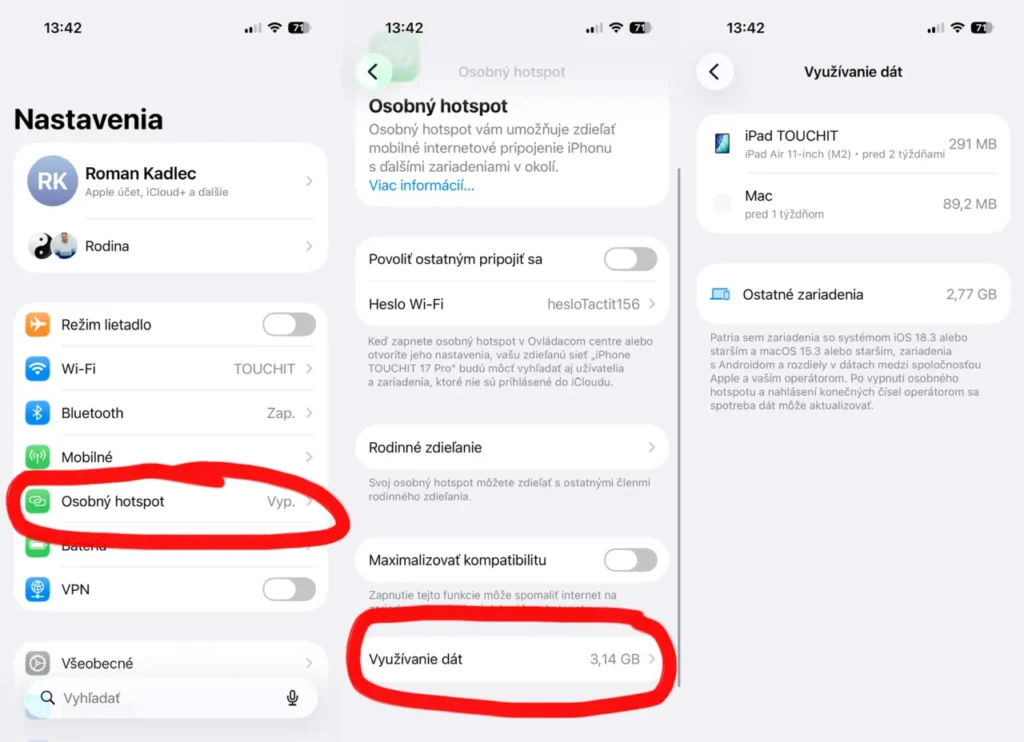 Kto vám míňa dáta cez hotspot? iPhone vám konečne ukáže odpoveď