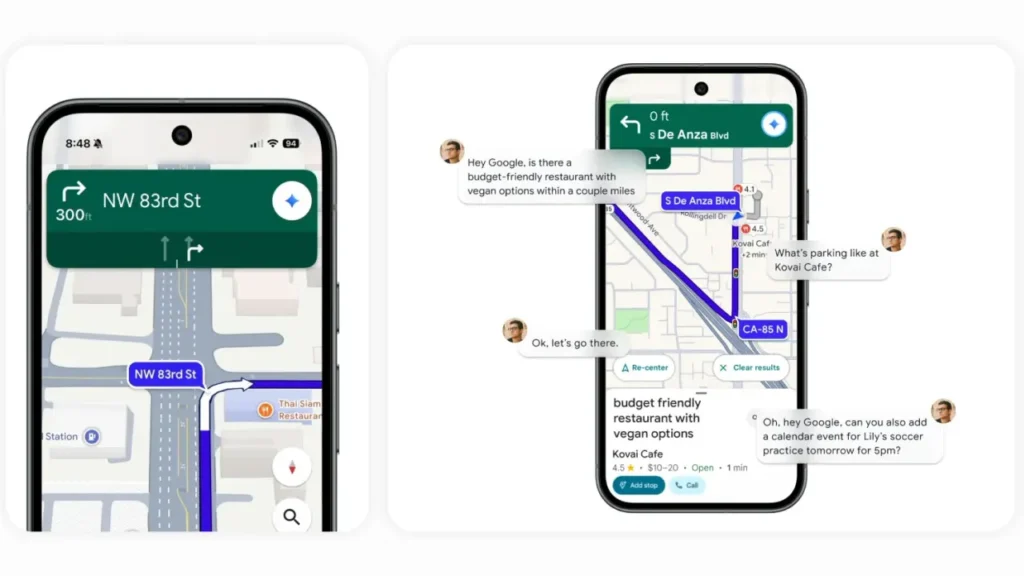 Gemini počas navigácie cez Mapy Google je dostupný už aj na Slovensku