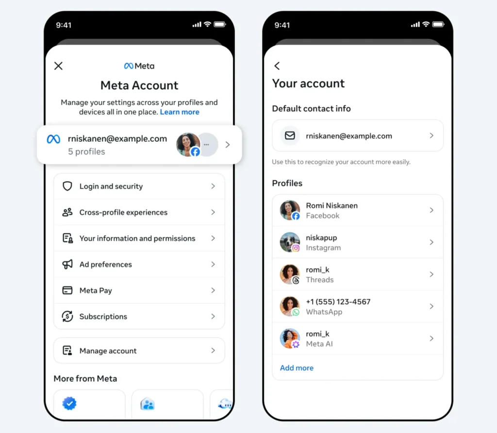 Prechod na Meta Account prebehne automaticky