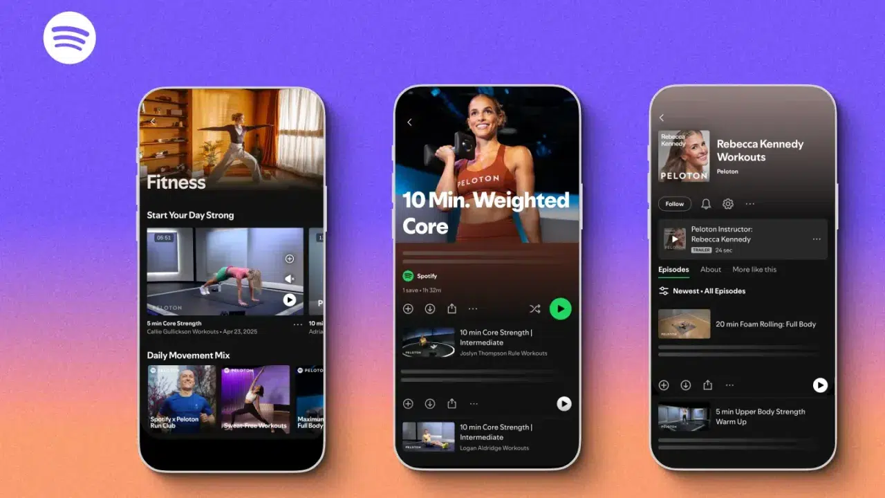 Zo Spotify sa stala fitnes aplikácia. Ponúka stovky videí na cvičenie