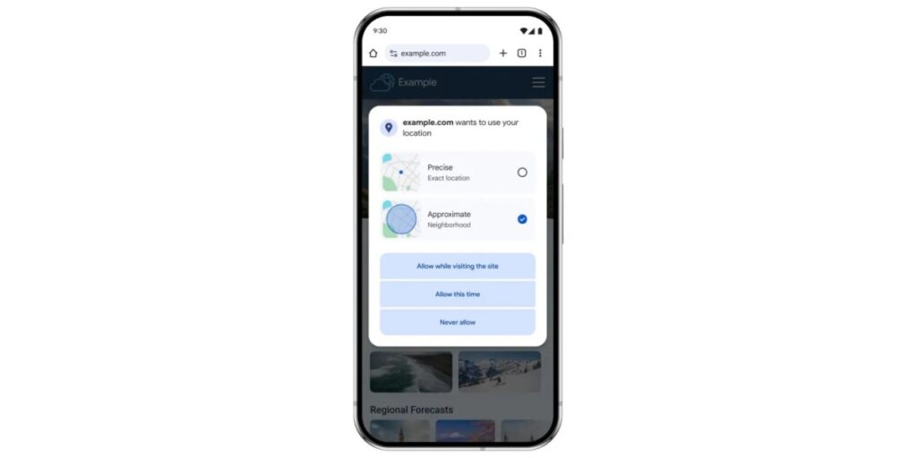 Prehliadač Google Chrome umožní nastaviť približnú polohu používateľa